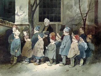 Schüler auf dem Spielplatz